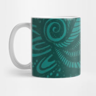 Teal Blue Chaos Mug